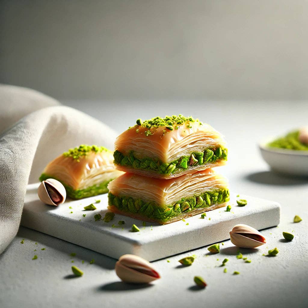 Handmade Olive Wax Candle - Pistachio Baklava (10.5oz)